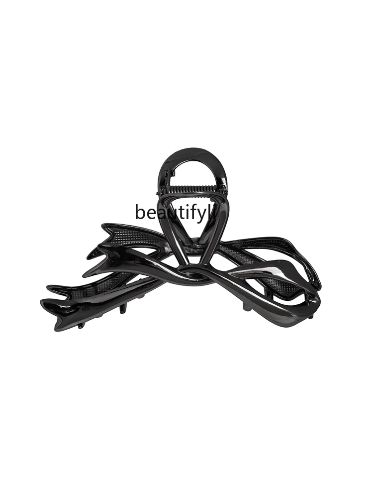 

Ribbon Bowknot Grip Women's New High-Grade Large Size Updo Hairpin Elegant Metal Shark Clip