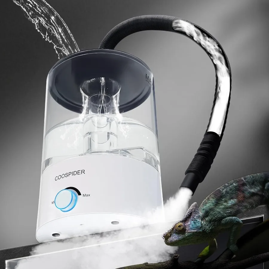 

Adjustable Mist Reptile Humidifier Mister for Terrarium Tank Pets with High-Performance Humidification System Ideal for Reptile