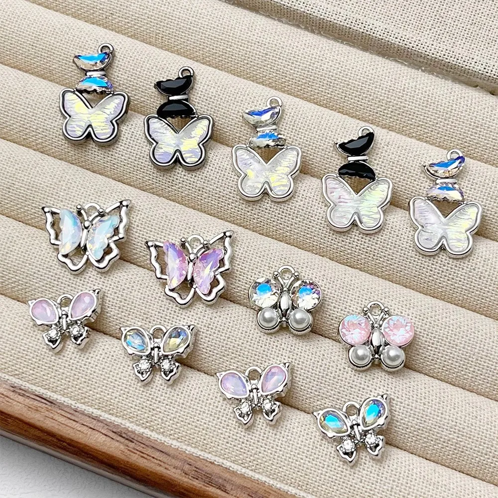 

Version New Light Luxury Butterfly Pendants DIY Necklaces Earrings Sweaters Chains Other Handcrafted Jewelry Materials Accessori