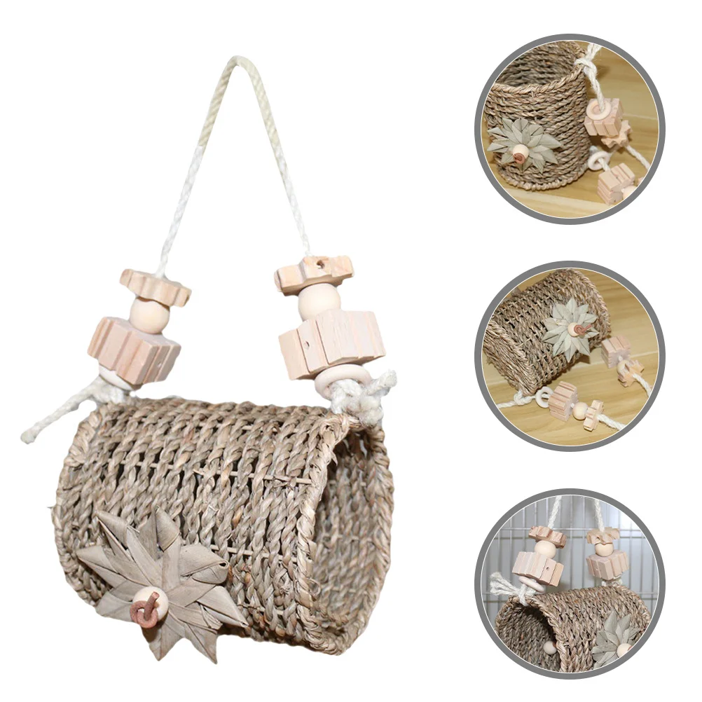 

Bird Nest Hanging Parrot Hammock Durable Bird Bed Swing Nest for Small Birds Parakeet Cockatiel Parrot Hammock