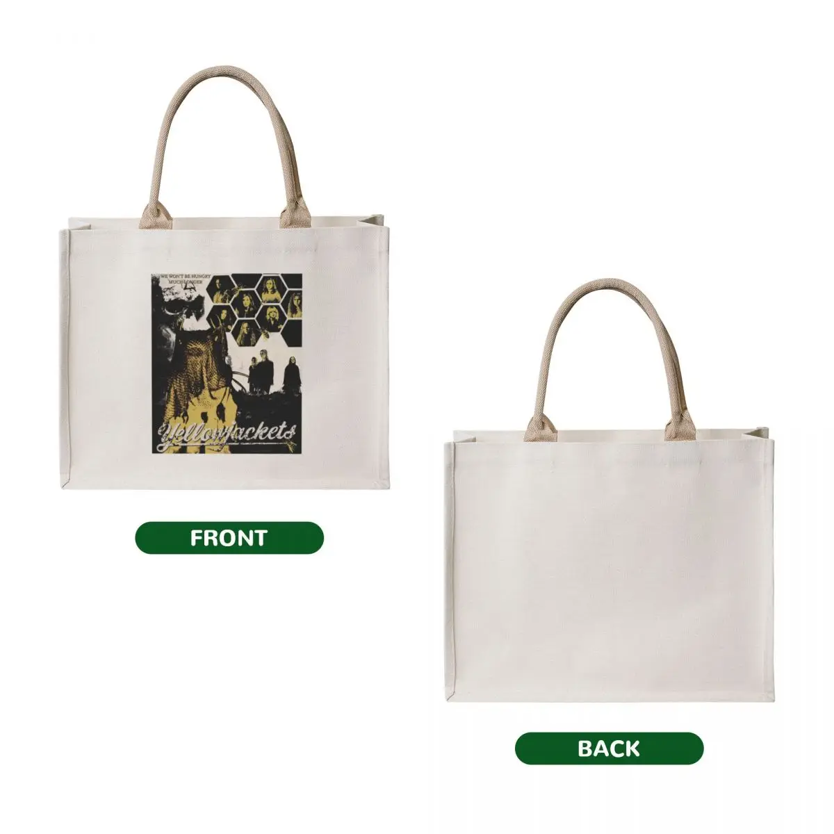 Yellowjackets Grunge Poster Tote Bag Shopper handbag tote bag women bags luxury women