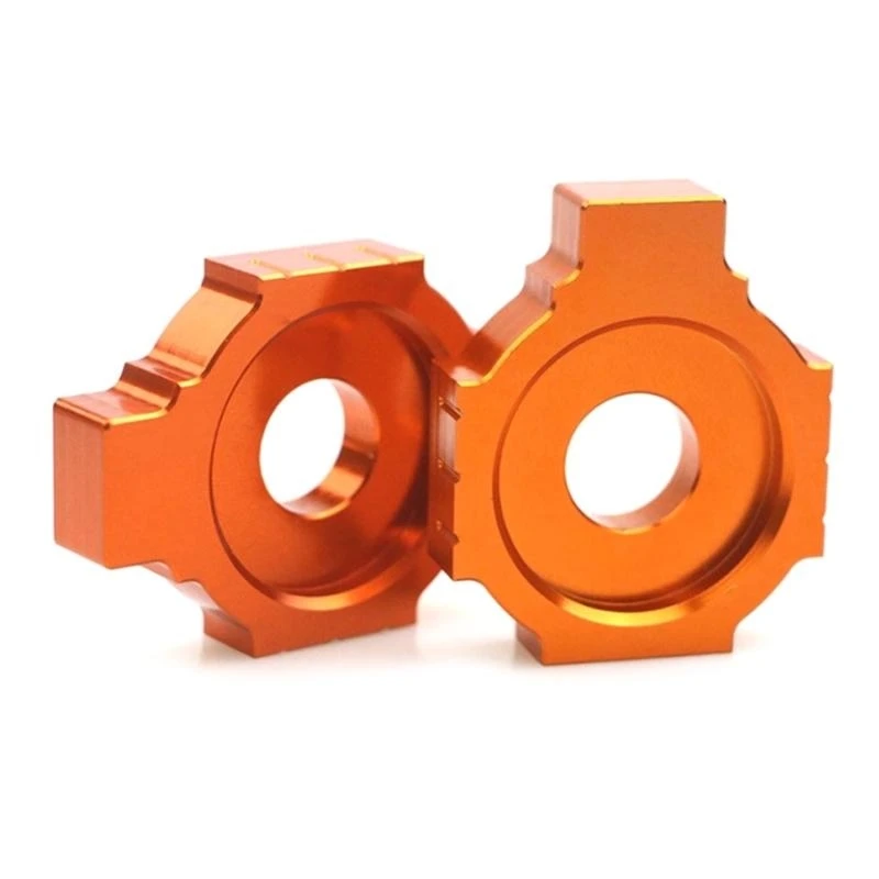 

652F Motorcycle Rear Spindle Chain Adjuster Blocks Tensioner for 125 200 390 RC39