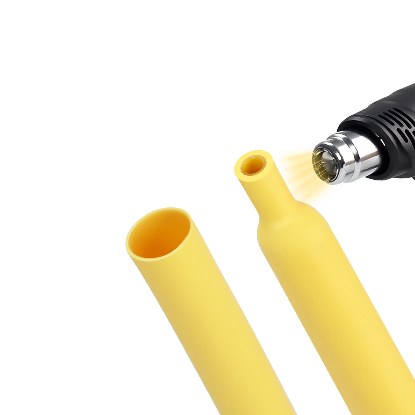 Yellow 3/5M 3:1 Heat Shrink Tube With Glue Diameter 1.6~19.1mm Dual Wall Polyolefin Insulated Adhesive Lined Shrink Wrap Sleeve