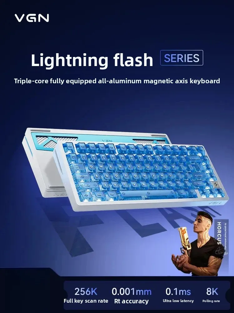 VGN Flash75 磁気キーボードアルミシェルガスケットホットスワップ RGB