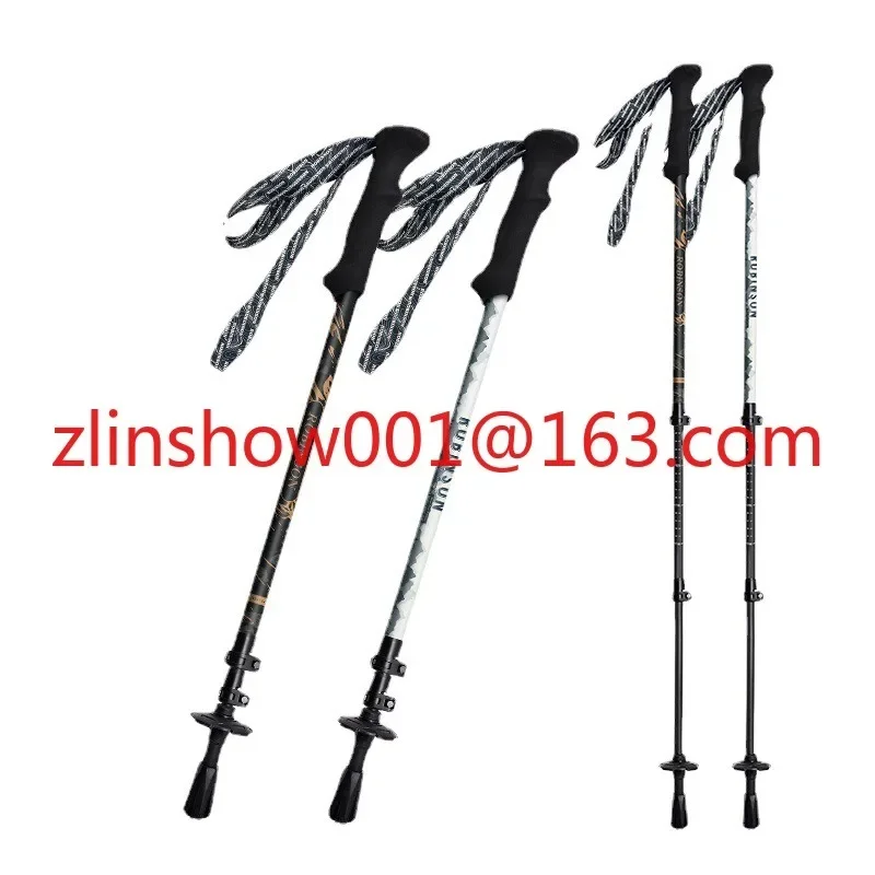 

Ultra-light carbon fiber outer lock telescopic multi-functional outdoor mountaineering pole