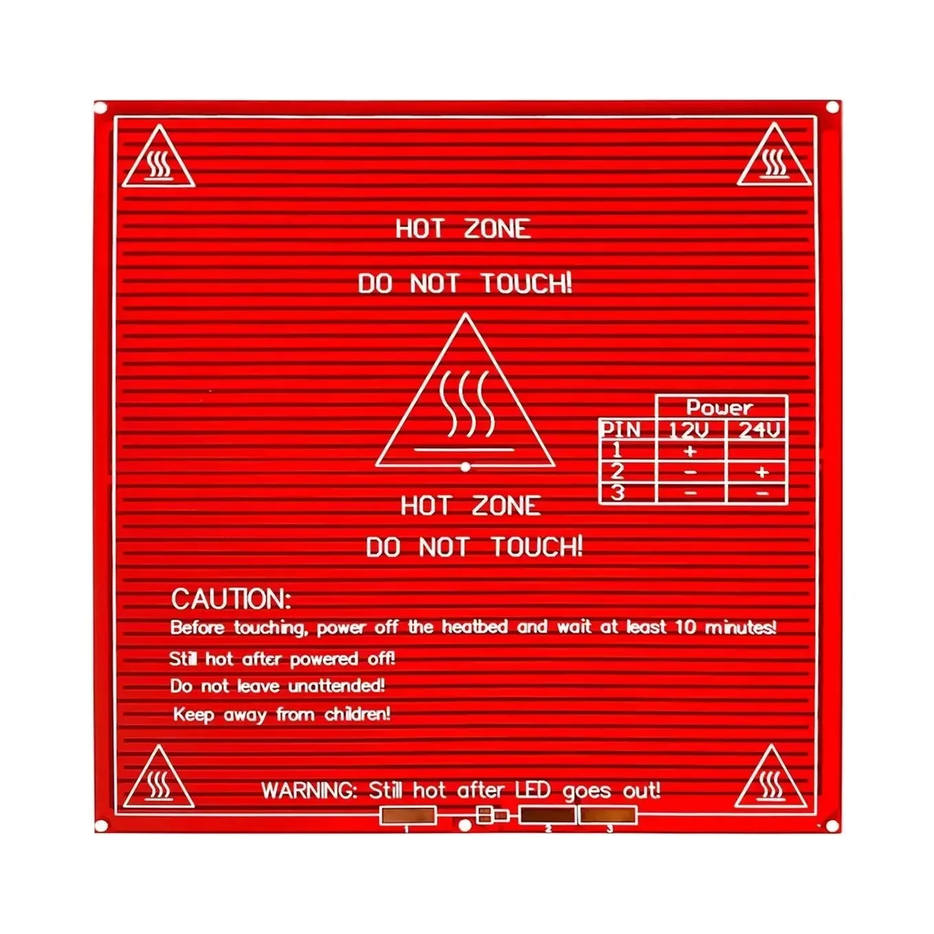 RepRap mendel PCB Heated Heatbed MK2B for Mendel 3D printer hot bed