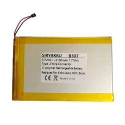 Rechargeable Battery For E-Book Reader kobo aura HD KOBO AURA HD e-ink 3.7V 2100mAh Lithium Li-ion Polymer Batteries
