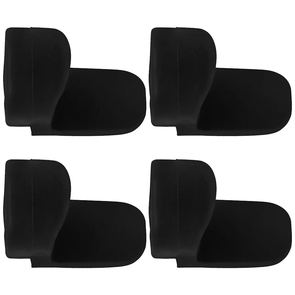 

4 Pcs Clarinet Round Color Long Handle Thumb Pad (black) *4pcs Silicone Rest Cushion Rests Instrument Finger Support