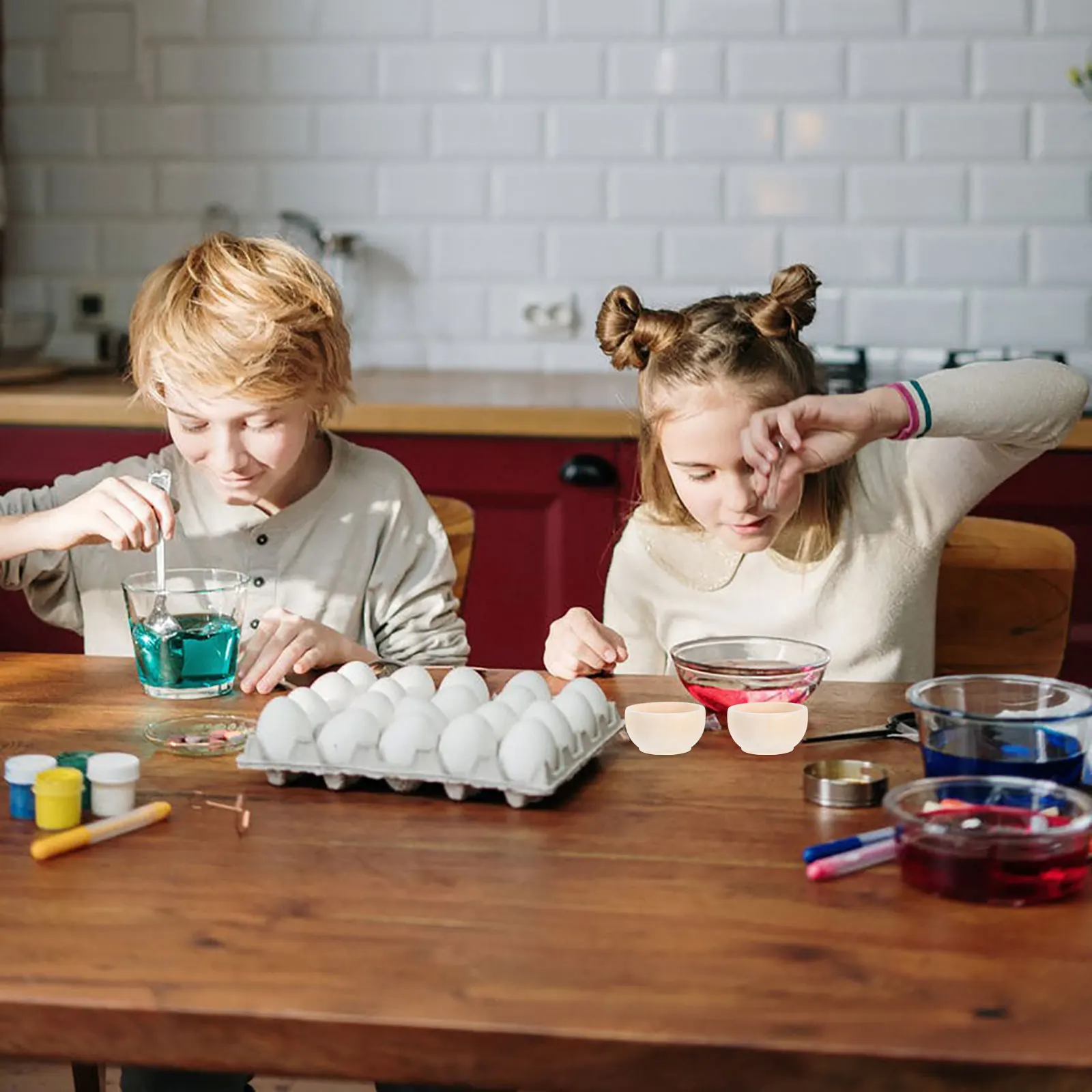 

10 Pcs Small Wooden Bowl Diy Bowls Home Decor Craft Dishes Blank Decorative Crafts