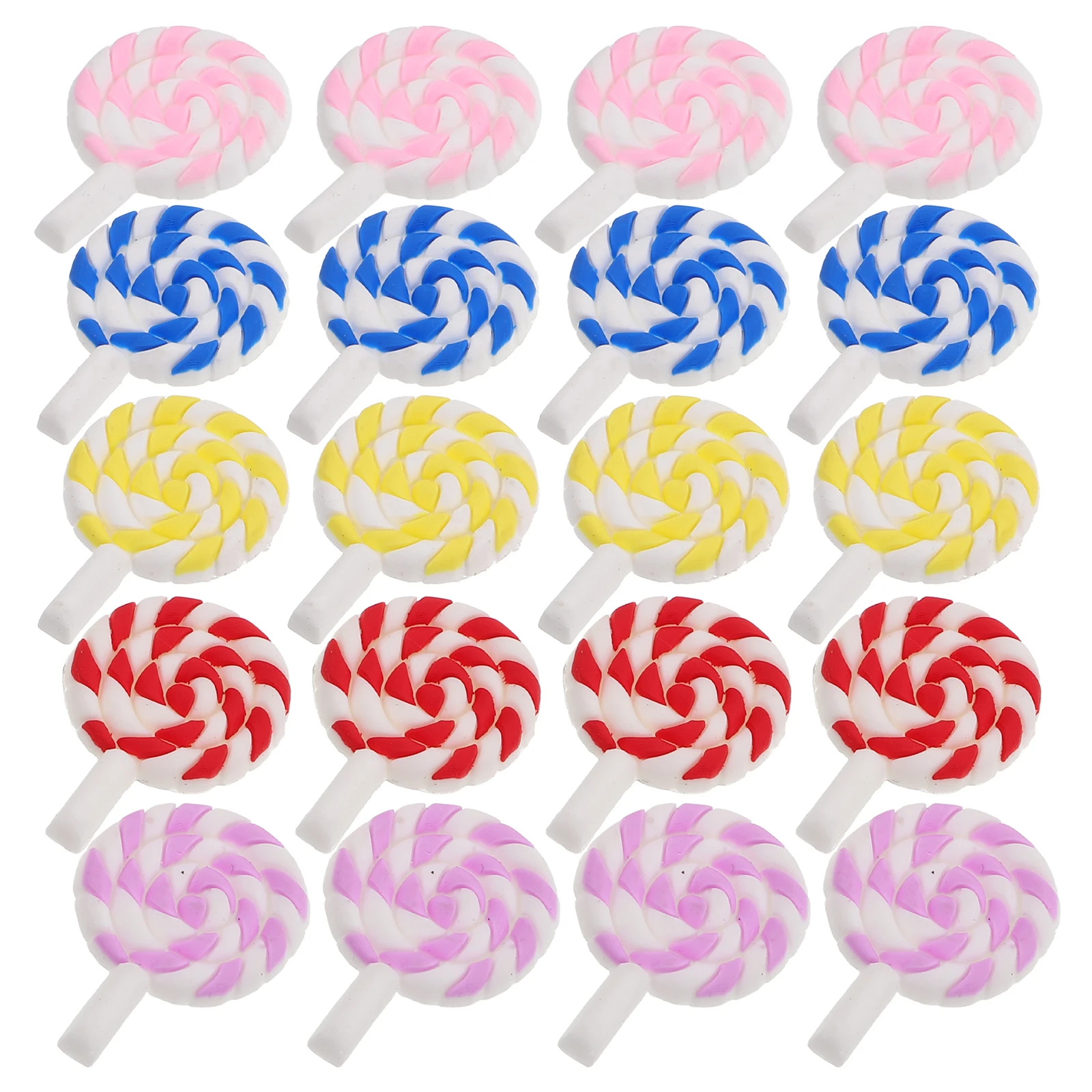 อุปกรณ์ตกแต่งหลากสี 20 ชิ้น ทำจากโพลิเมอร์ รูปขนมหวานปลอม สำหรับตกแต่งเคสมือถือ เครื่องเขียน เครื่องประดับ อุปกรณ์จิ๋ว