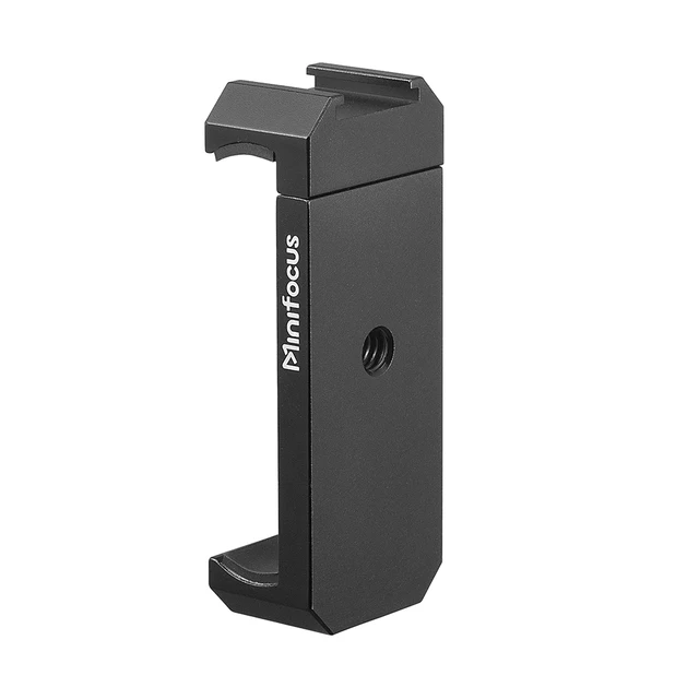 Uchwyt na telefon komórkowy Zacisk do telefonu Uchwyt na statyw z adapterem do zimnej stopki do iphone'a Smartfon Vlog Nagrywanie wideo LED Light Mic