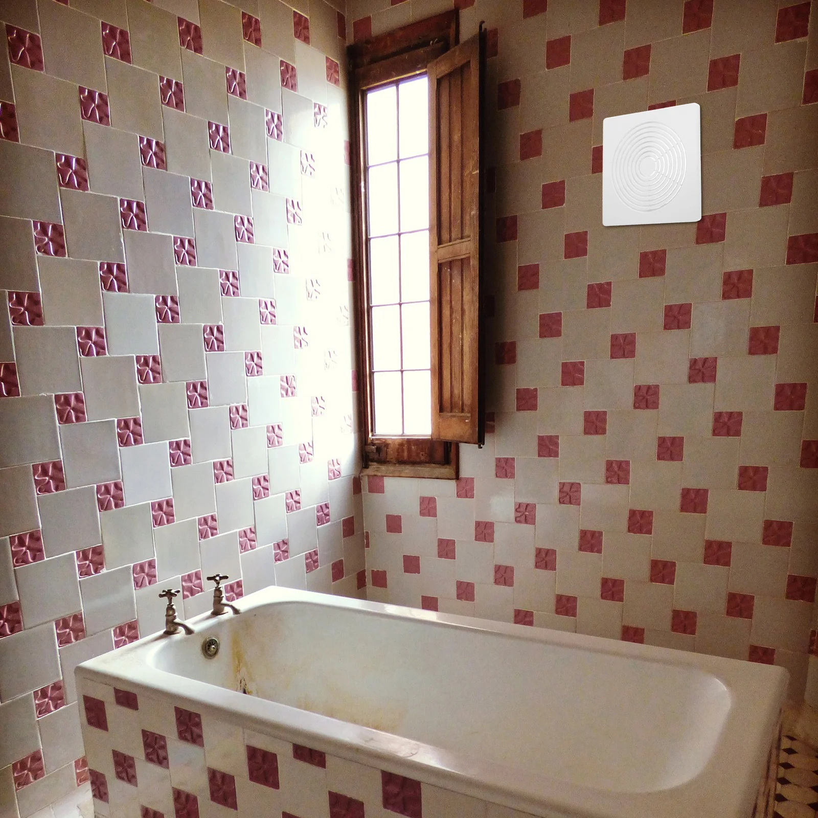 

Bathroom Exhaust Fan Cover 9X9 Inches Square Plastic Grille With Spring Universal Replacement For Ceiling Ventilation Quiet