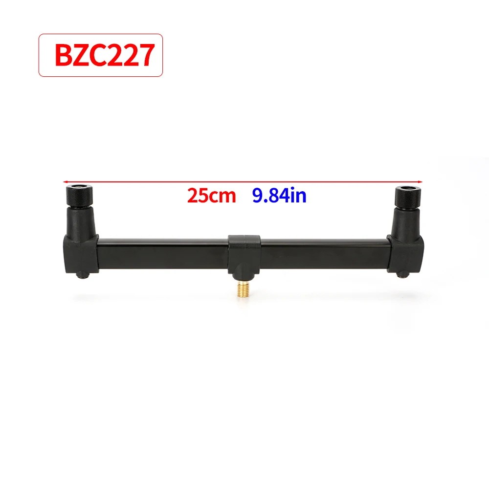 Hirisi 1 Stuks Aluminium Karpervissen Buzz Bar 2-Rod Hengelsteun Houder Lichtgewicht Duurzaam Karper Visgerei Accessoire