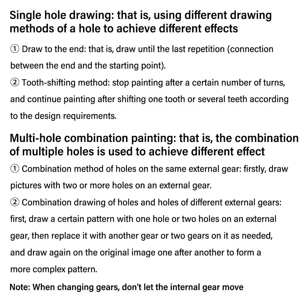 5/12/22PCS Interlocking Gears Wheels Spirograph Plastic Special Shaped Geometric Ruler Drawing Toys Set School Office