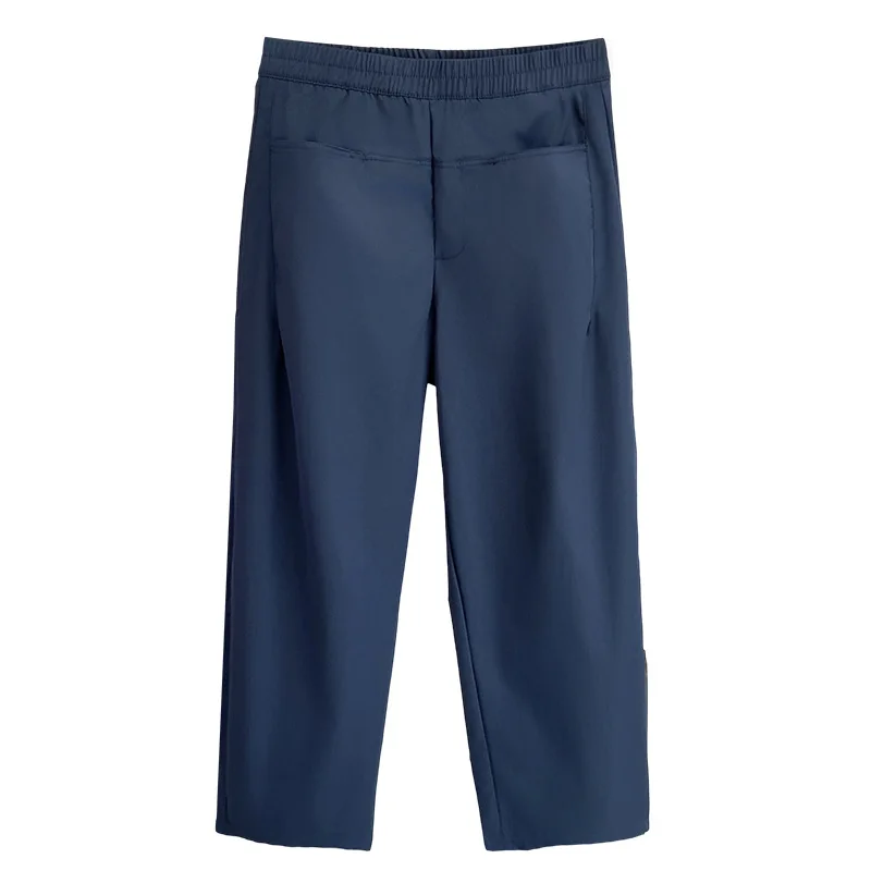 

Женские шаровары больших размеров с высокой талией, 100 кг, повседневные летние новые брюки до щиколотки 8198