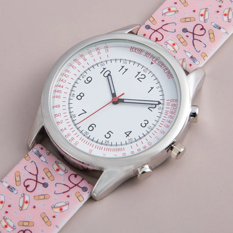 Waterproof Nurse Fob Watch with Luminous Dial 24-Hour Time Easy Read Display Ideal for Medical Professionals Students Women Men