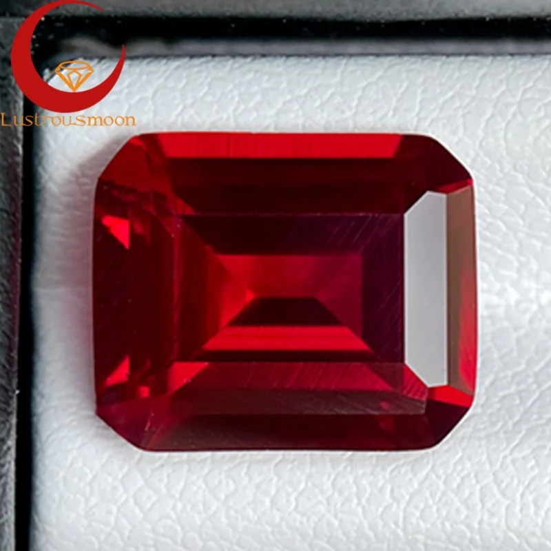 

Сертифицированный AGL лабораторный рубиновый голубь, цвет крови, изумрудная огранка, свободный драгоценный камень с бусинами из сертификата AGL для изготовления ювелирных изделий на заказ