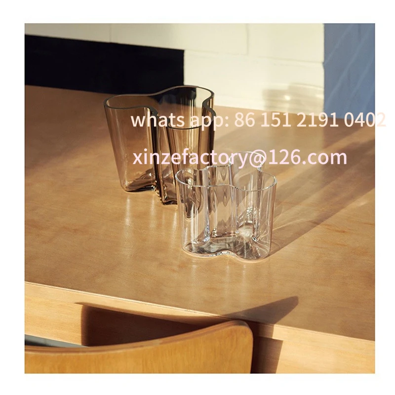 الحد الأدنى للتخصيص فندق waza ze Szkła kryszagamulah domowy فندق blat do salonu Wazon ozdobny ręingly robione przezrocz