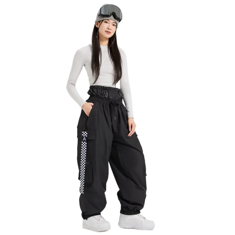 

New 3L Craft Men's and Women's Same Snowboard Ski Pants Waterproof, Windproof, Velvet, Warm and Loose Adult Snow Pants