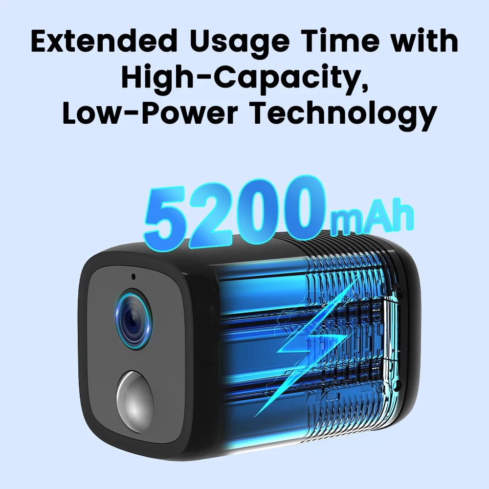 UCOCARE WiFi Mini Camera HD 1080P Wireless Indoor Security Camcorders Baby Monitor With 5200mAh Battery Night Vision IP Cam