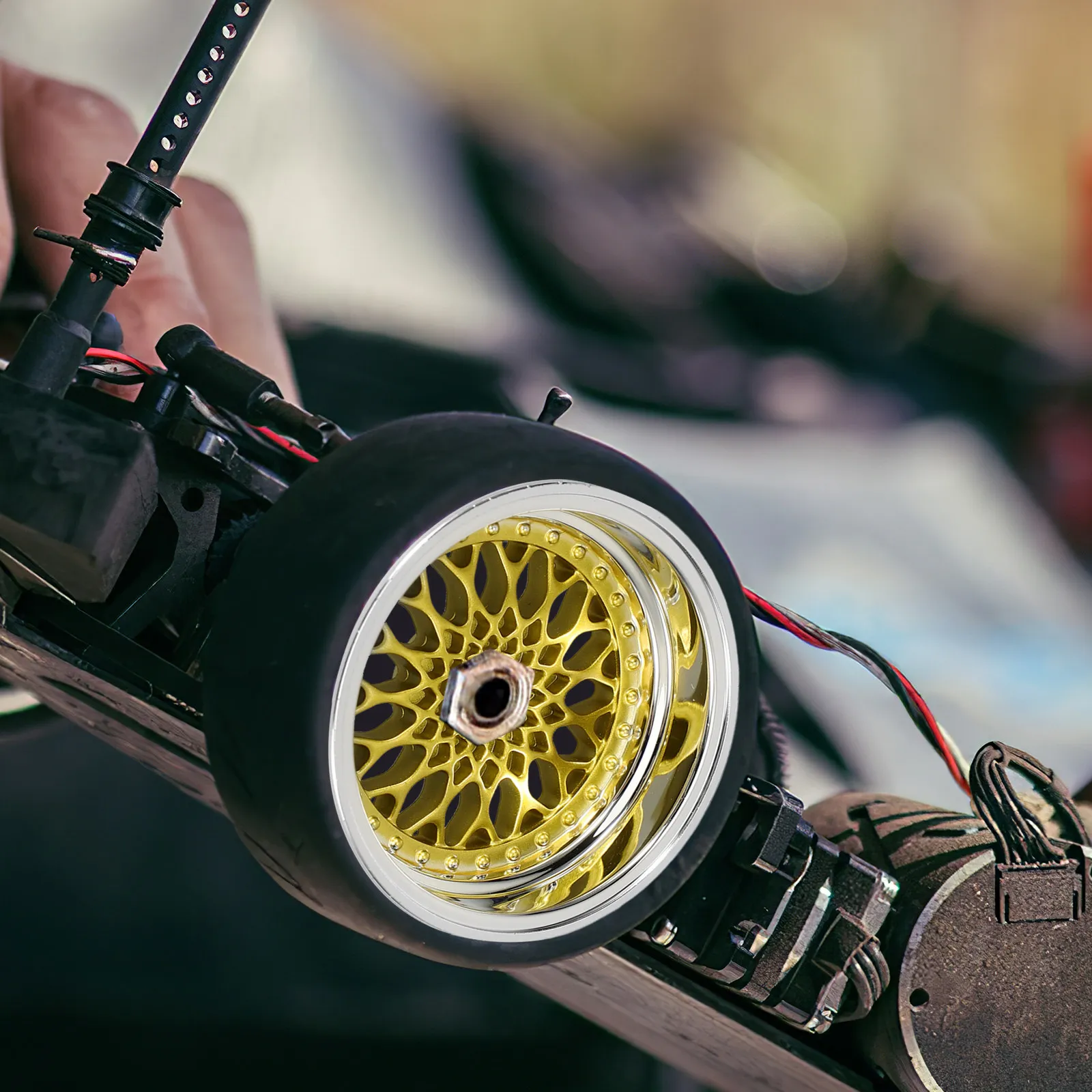 

Комплект из 4 нейлоновых колесных дисков для радиоуправляемых дрифт-машинок в масштабе 1:10, износостойкие, для замены шин и дисков дрифт-автомобилей