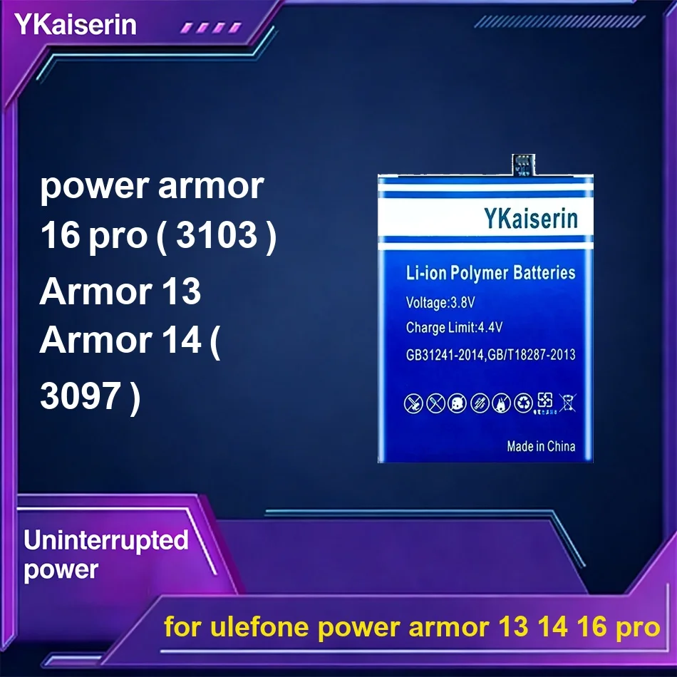 

Mobile Phone Battery Premium Replacement 10500-15800mAh For Ulefone Power Armor 13 14 16 Pro