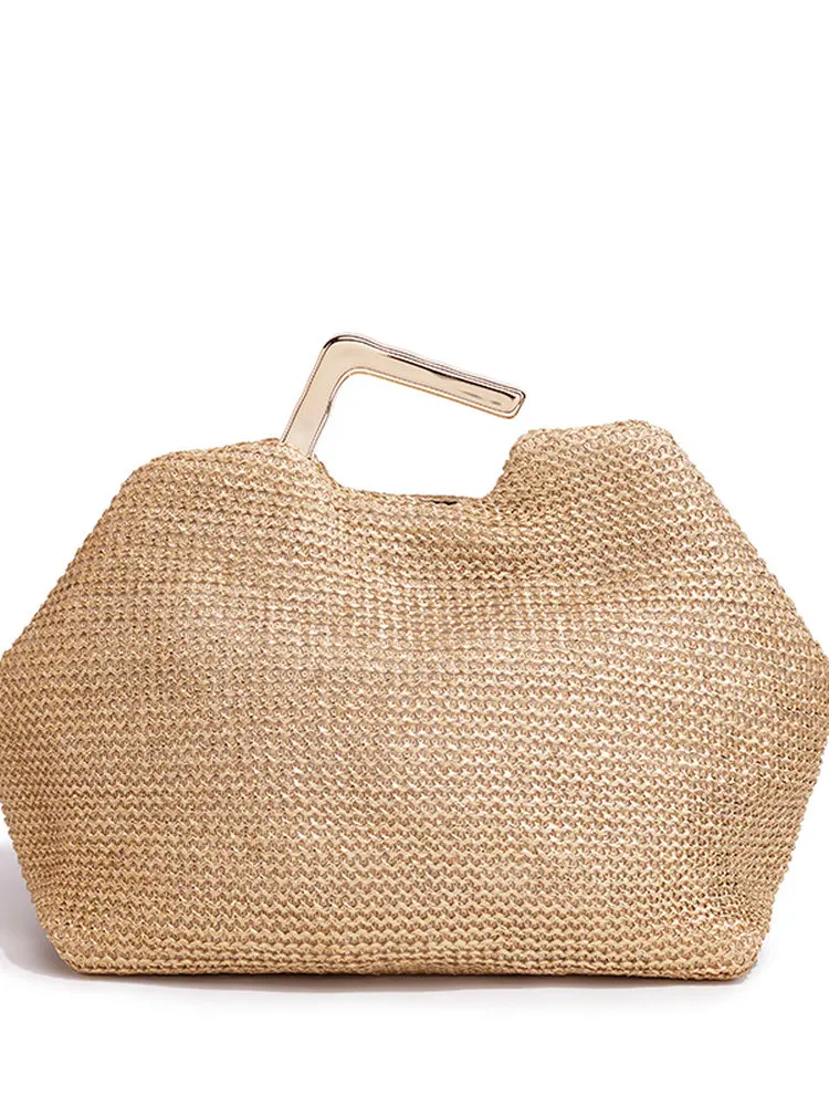 

Ladies Straw Handbag Evening Bags Pearl Flip Cover Cosmetic Bag Beach Holiday Essential Handheld Envelope Clutch Handbag