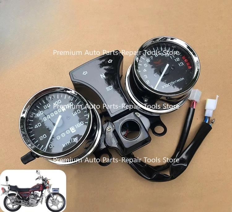 Motorcycle Instruent Tachometer Speedometer Suitable for Honda Jialing CM125  SDH125 125cc 1/2 Cables Tacho Speed Meter Clock