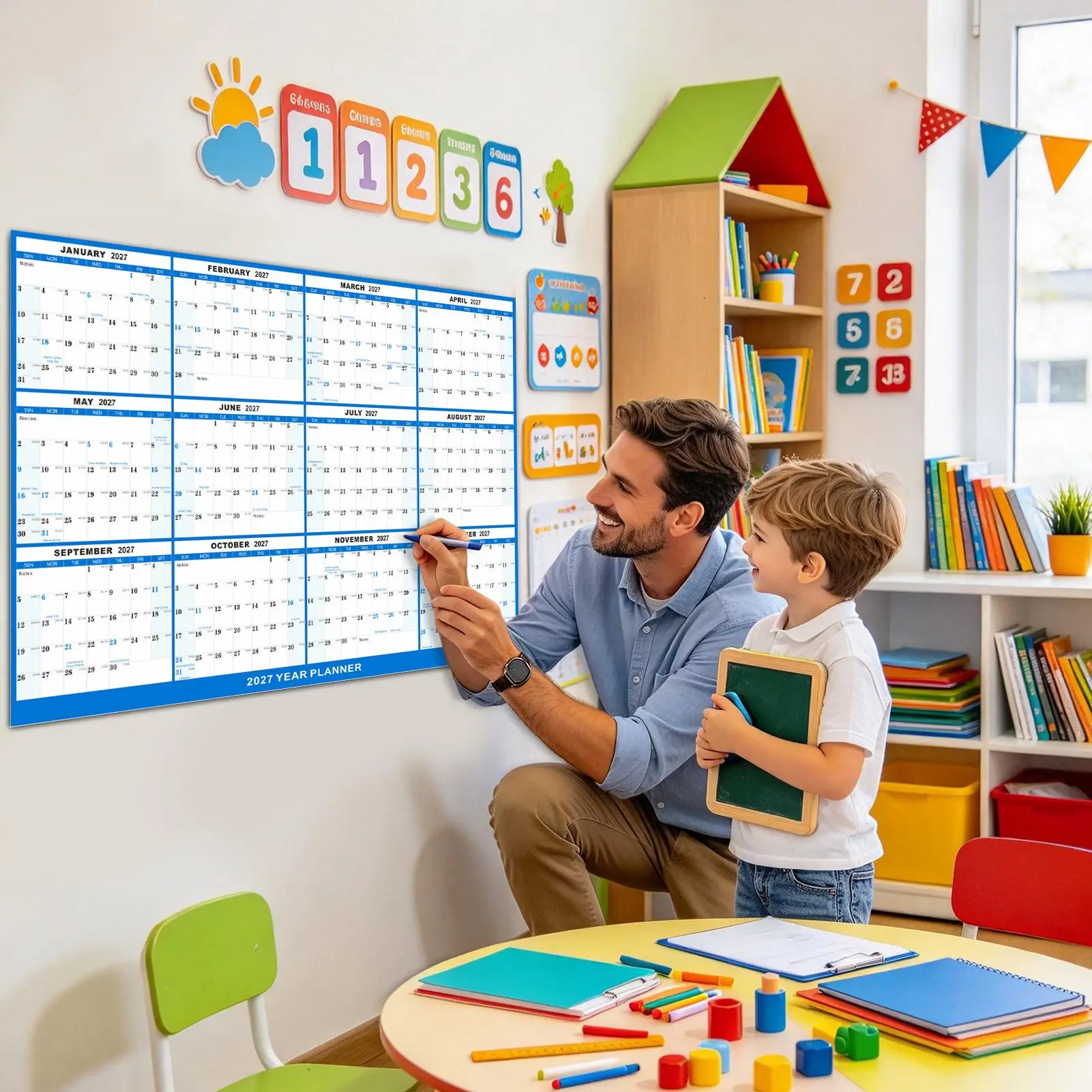 At A Glance 2027 Wall Calendar Wet And Dry Erase Laminated Reversible Planner 12 Month Wall Calendar For Organizing Planning