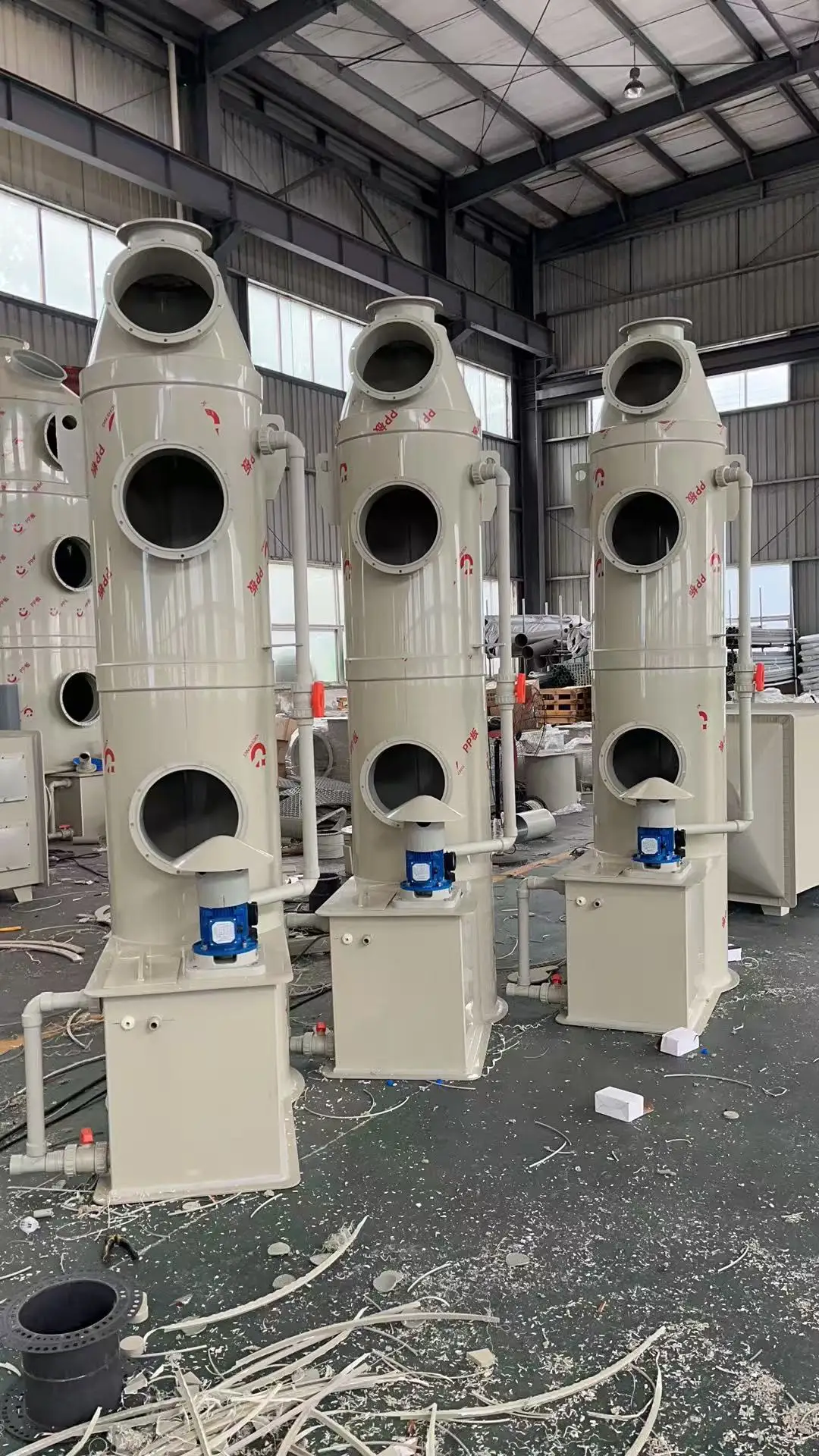 Motore 98% efficienza PP trattamento gas rifiuti apparecchiature di protezione ambientale