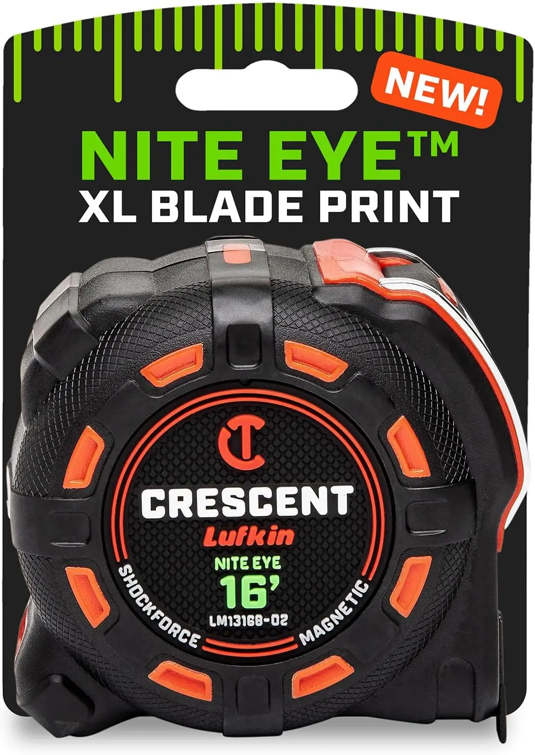 

Магнитная рулетка SHOCKFORCE NITE EYE 16 футов, прочная и точная, для удобного измерения