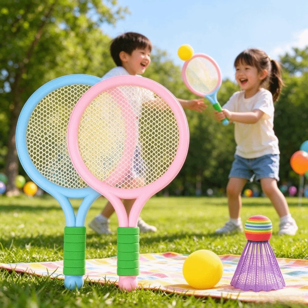 Baby Exercise Ability Children Badminton Racket Reaction Ability Outdoor Sport Tennis Racket Set Badminton Racket Beginners