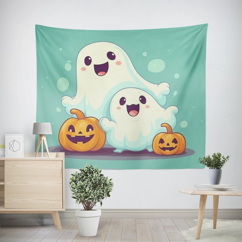 Home decorations modern room decor items wall tapestry aesthetic bedroom wall art large fabric tapestrys Halloween Autumn funny