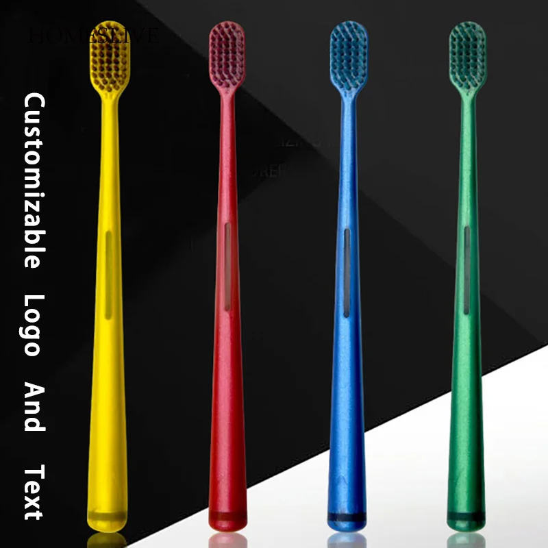 

Homeslive 500pcs Toothbrush Can Be Customized Logo Text Name Tooth Care Accessories Tooth Whitening Instrument Tongue Scraper