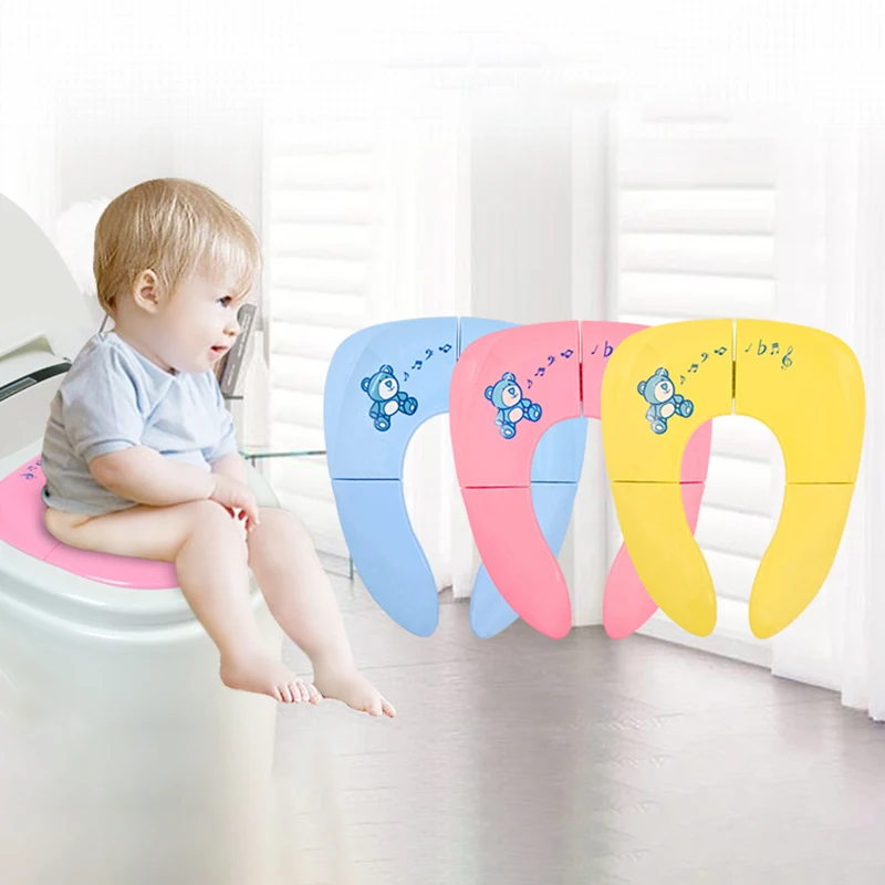 Foldable Baby Travel Toilet Pot Seat Toddler Portable Toilet Training Seat Children Urinal Cushion Children Pot Chair Pad Mat