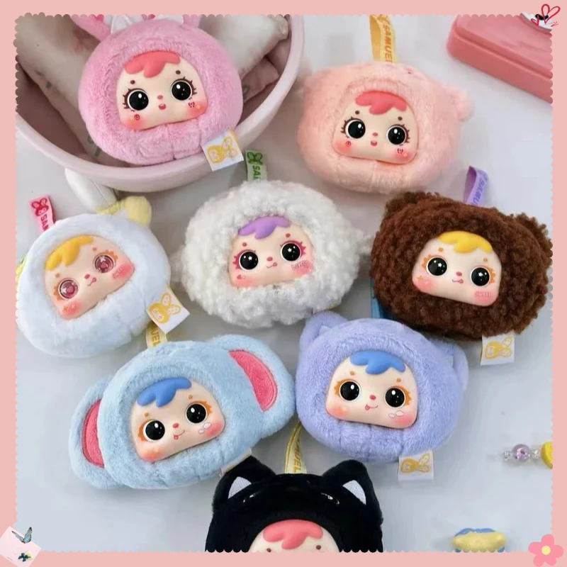 

3#Trend Samuel Mini Animal Series Plush Blind Box Cute Vinyl faced animal doll Pendant Keychain Accessories Girls Surprise Gifts