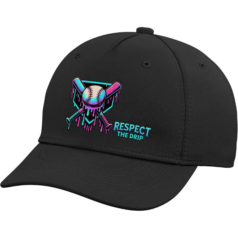 Baseball Drip Ice Cream Drip Respect The Drip Adjustable Baseball Hat