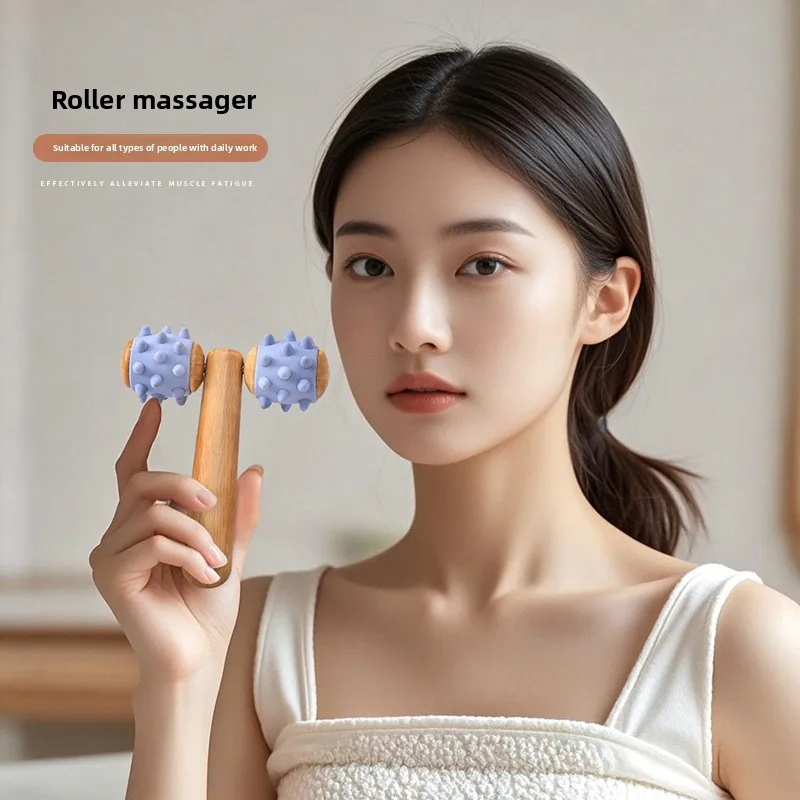 

Face Massage Roller Wooden Facial Maderotherapy Lifting Wood Therapy Massage Kit Anti-Cellulite Facial Lifting