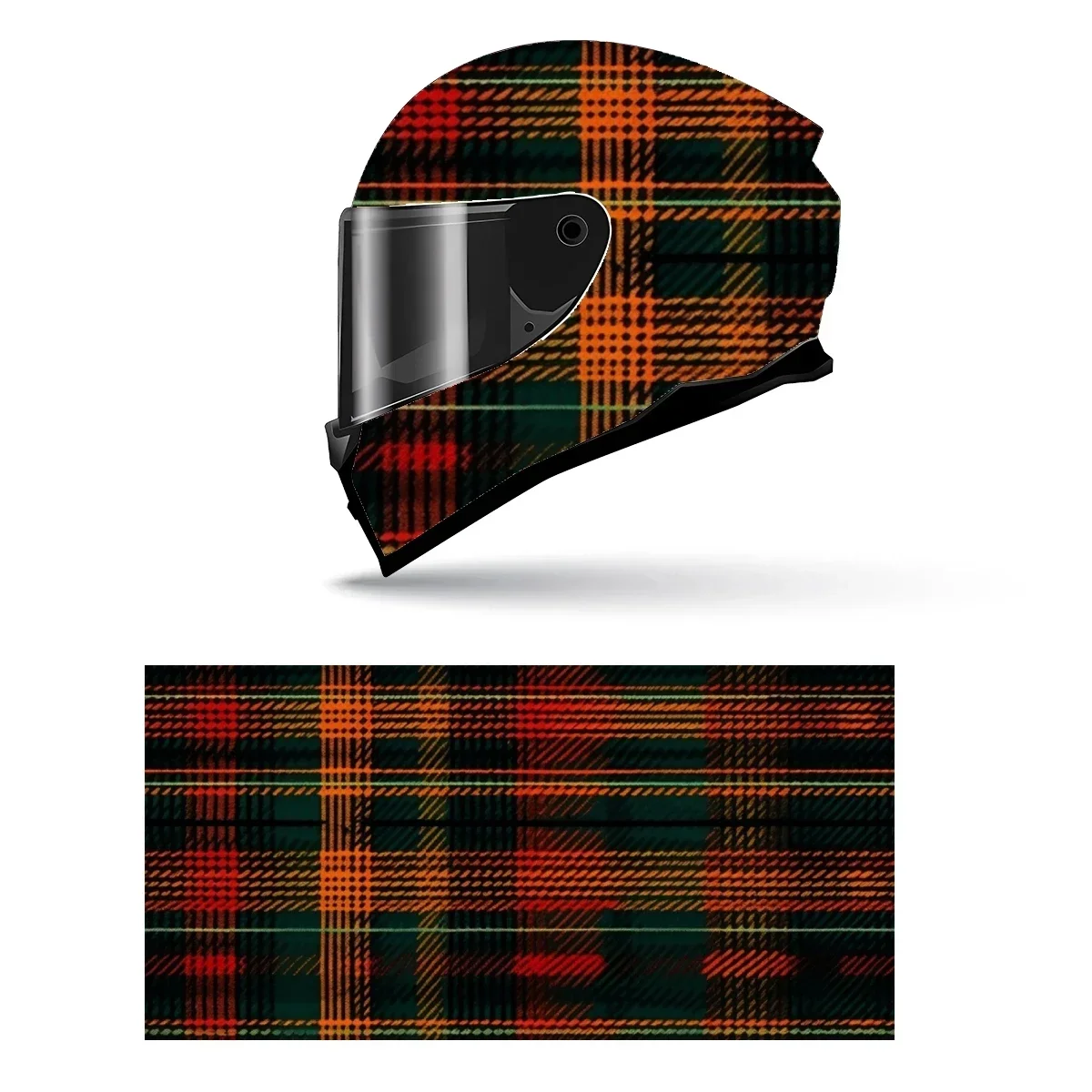 

Colorful Diagonal Plaid Pattern Full Helmet Wrap Sticker Motorcycle Helmet Racing Graphic Decal Vinyl Wrap Helmet Decor Sticker