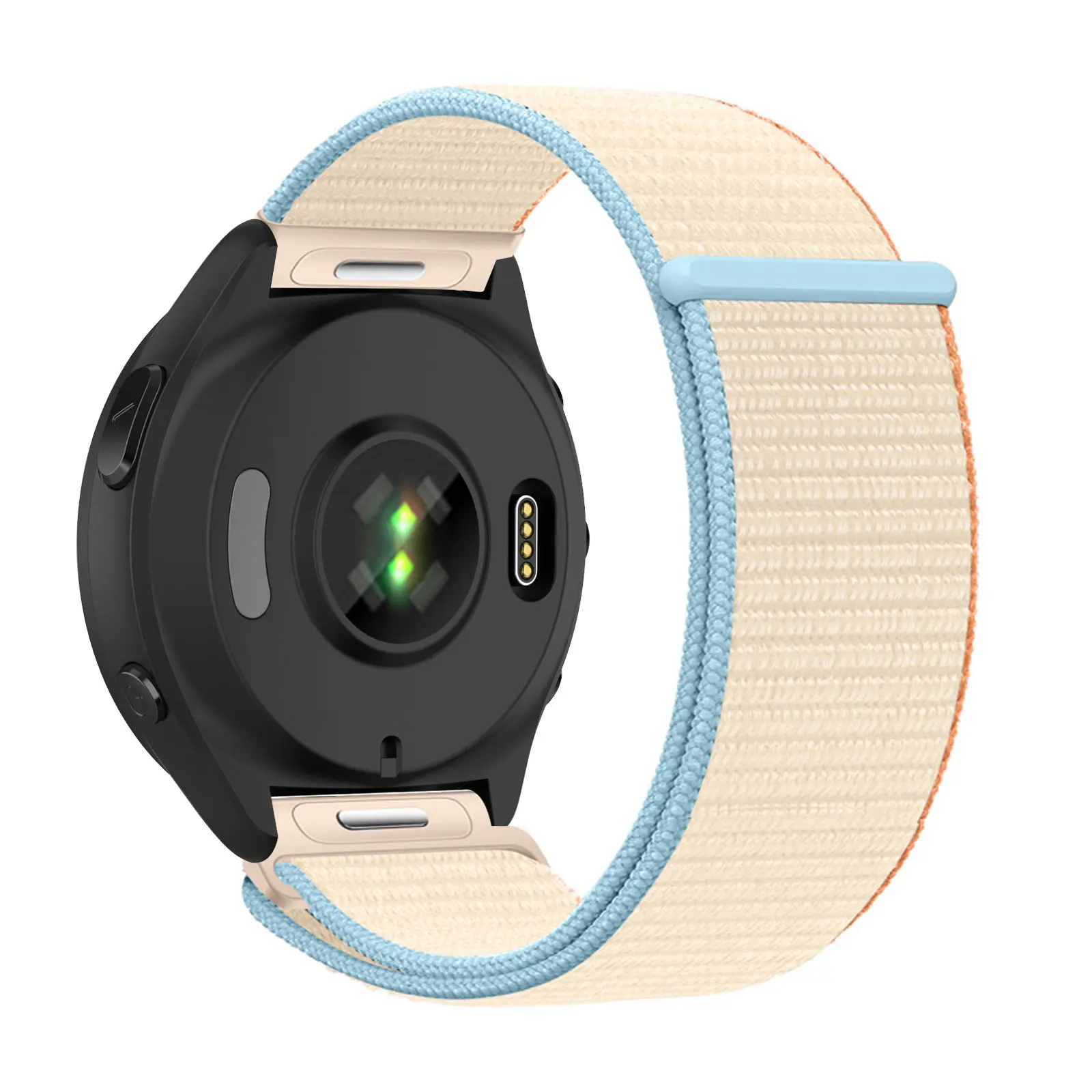 Nylon Bands for Garmin Forerunner 570 47mm/Forerunner 255/255 Music/265/265 Music with Velcro and Snap fastener