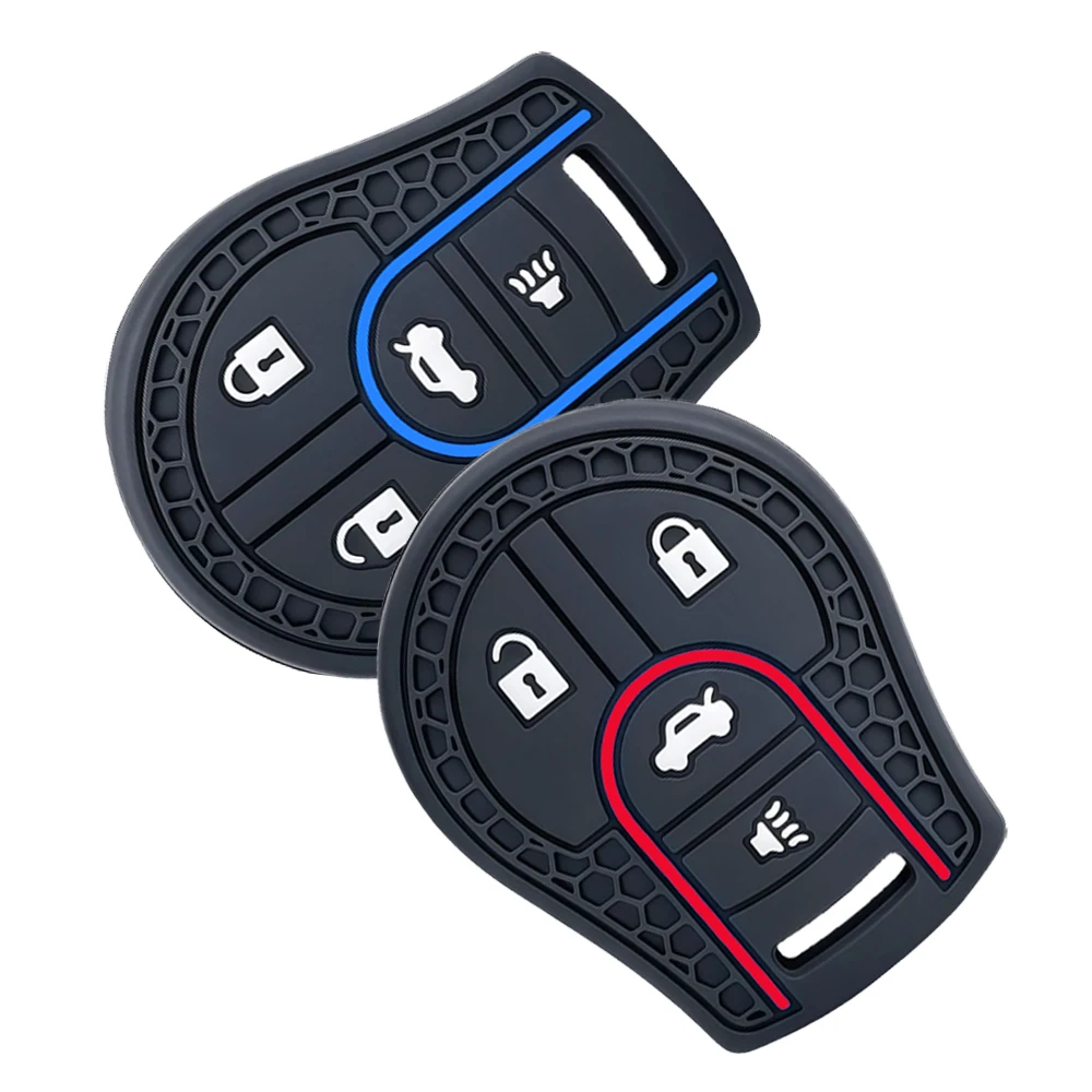 Remote 4 Buttons Car Key Silicone Case Cover Shell For Nissan Maxima Versa Altima Sentra Tiida Armada X-Trail