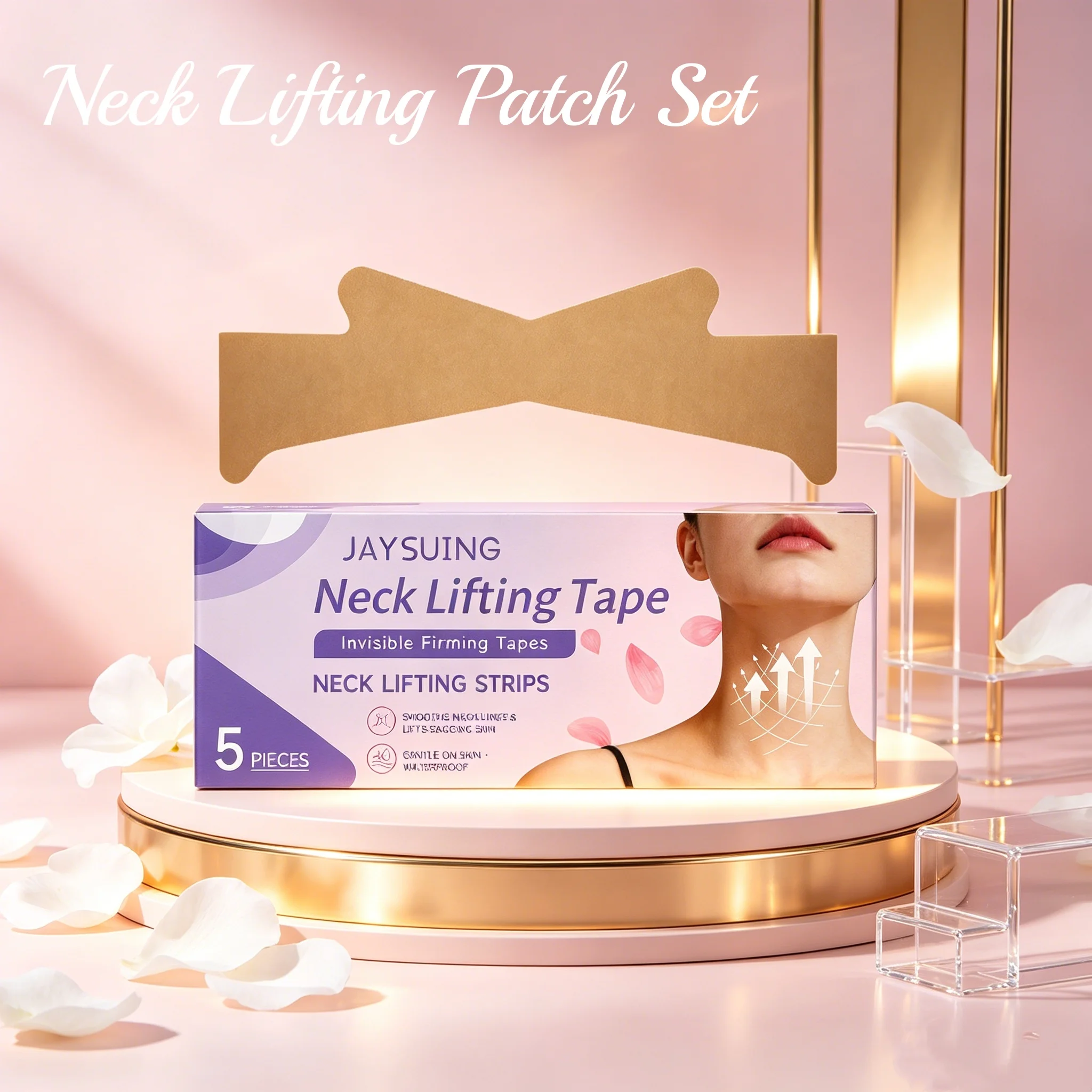 Neck Patches Lasting Tightening Fade Fine Lines For Man And Women Remove Wrin-Kles Skin Color Invisible Collagen Neck Care Tapes