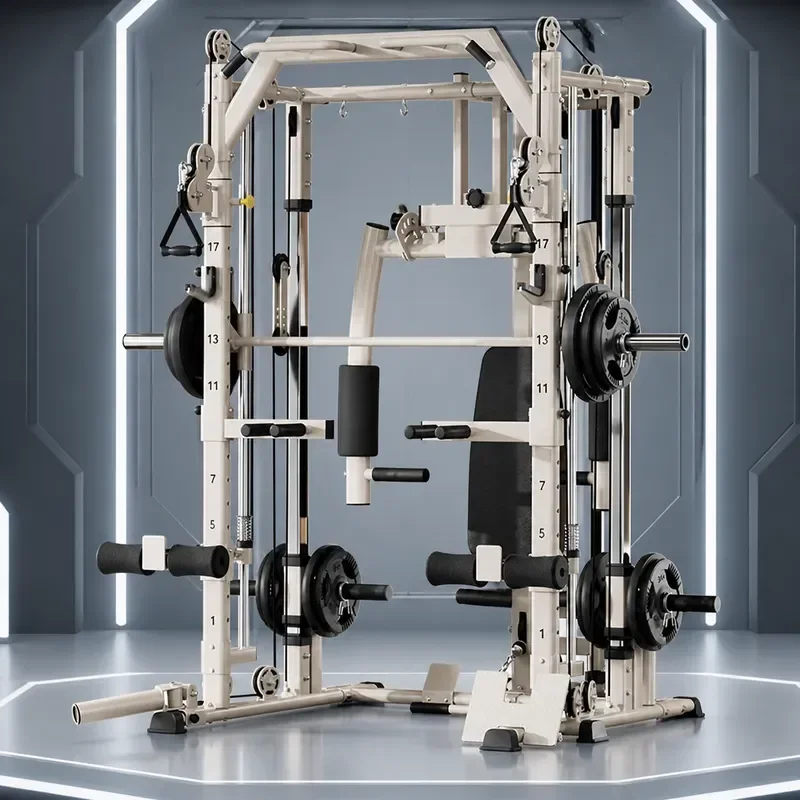 for Frame Squat Rack Gym Multi-functional Smith Machine Little Bird Comprehensive Trainer Household Squat Bench Press Frame