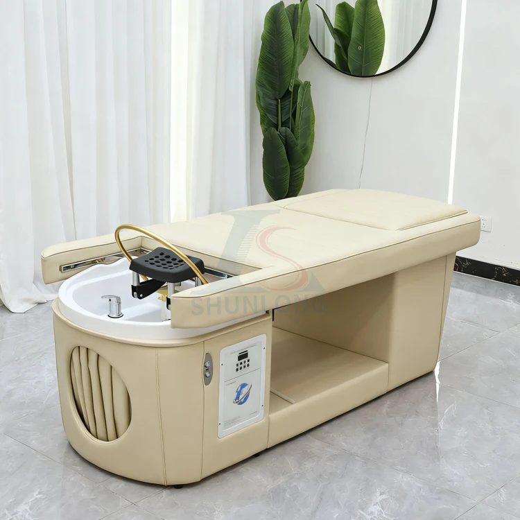Electric Lift Pedicure Japanese Head Spa Bed Washing Hair Washing Salon Equipment Furniture Shampoo Beds Head Spa Bed