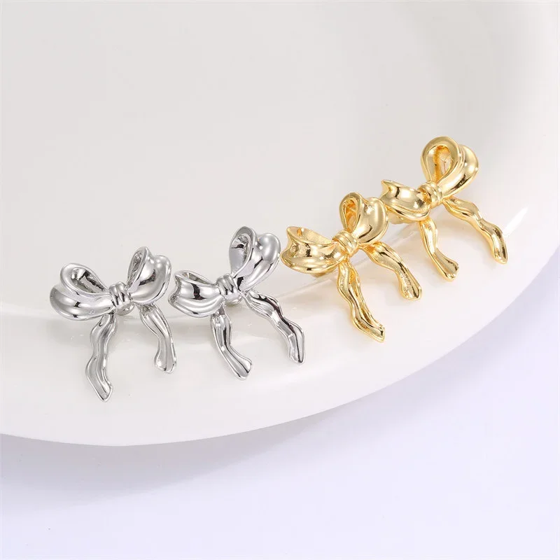 Design Sweet and Cool Style Bow Knot Earrings Women\'s Simple Elegant Jewelry Gifts Dropshipping