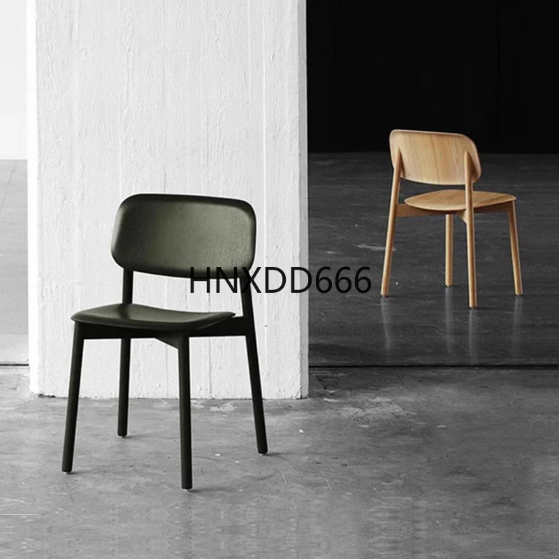 Medieval simple solid wood dining chair for home use