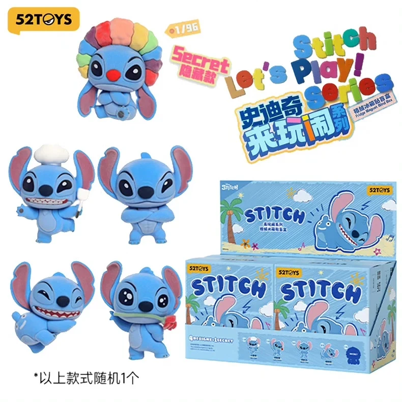 

Новинка в наличии: Оригинальный Disney Stitch Let's Play! Набор магнитов на холодильник серии Blind Box: коллекционные игрушки-магниты с флокированным покрытием, подарок