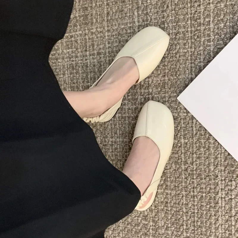 Sandals Women\'s Summer New Fashion Round Toe Mary Jane Women\'s Shoes Shallow Slip on Pumps Zapatillas Mujer 2024