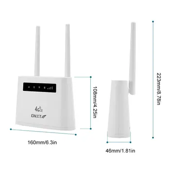 4G LTE WIFI router 2 antény 150Mbps WiFi modem router bezdrátový internetový router RJ11 RJ45 porty se slotem pro SIM kartu pro domácnost 10 nejlepší prodej 4G router s RJ11 - №2