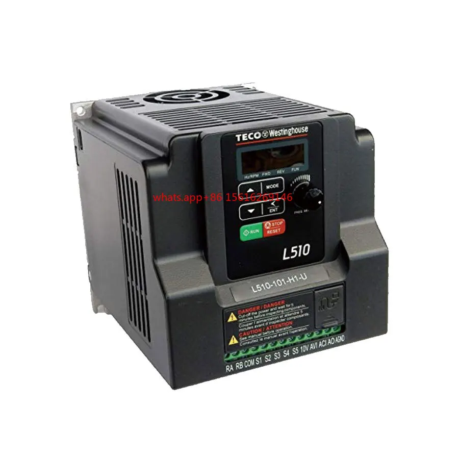 

Gold Seller Industrial Automation Teco 7.5HP 230V 25A A510-E NEMA 1 AC Drive A510-2008-C3-UE VFD Inverter